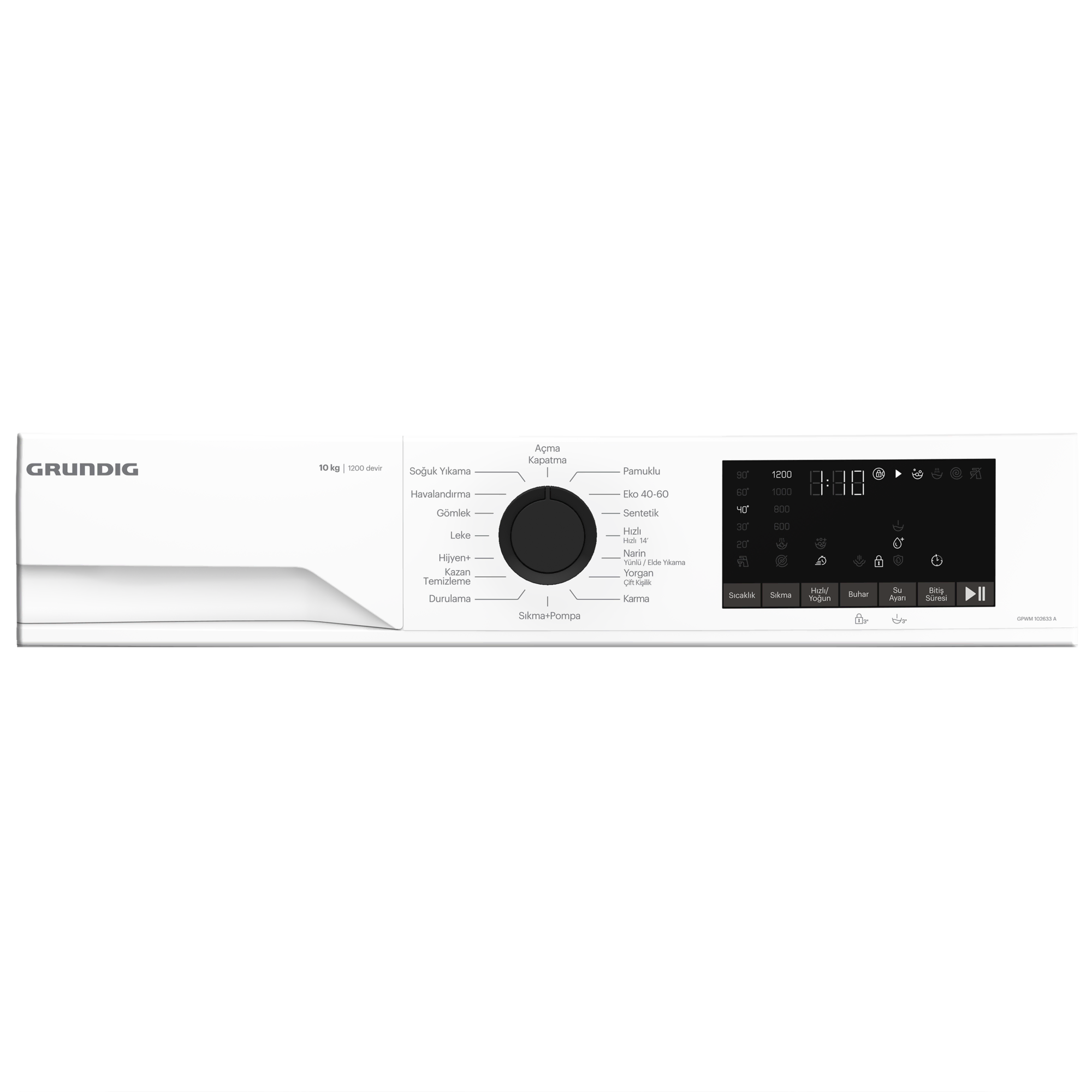 GPWM 102633 A Çamaşır Makinesi