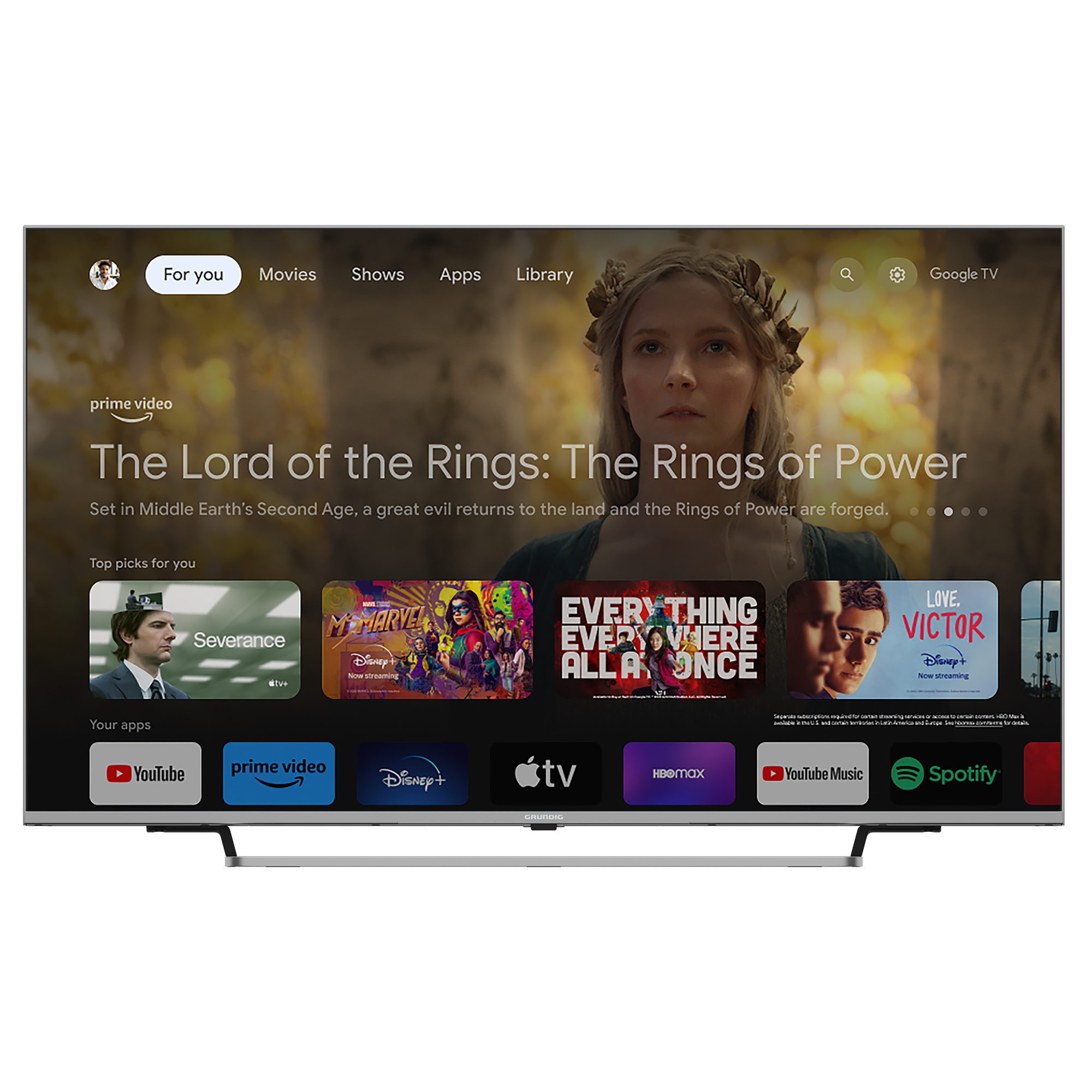 75 GHU 9000 Google TV